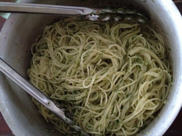 Pasta pesto