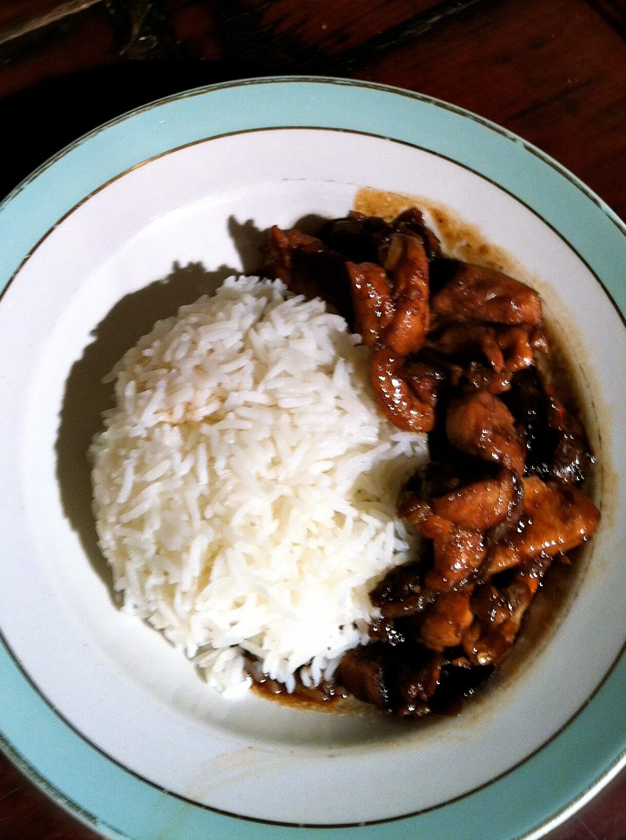 Indische kip met rijst