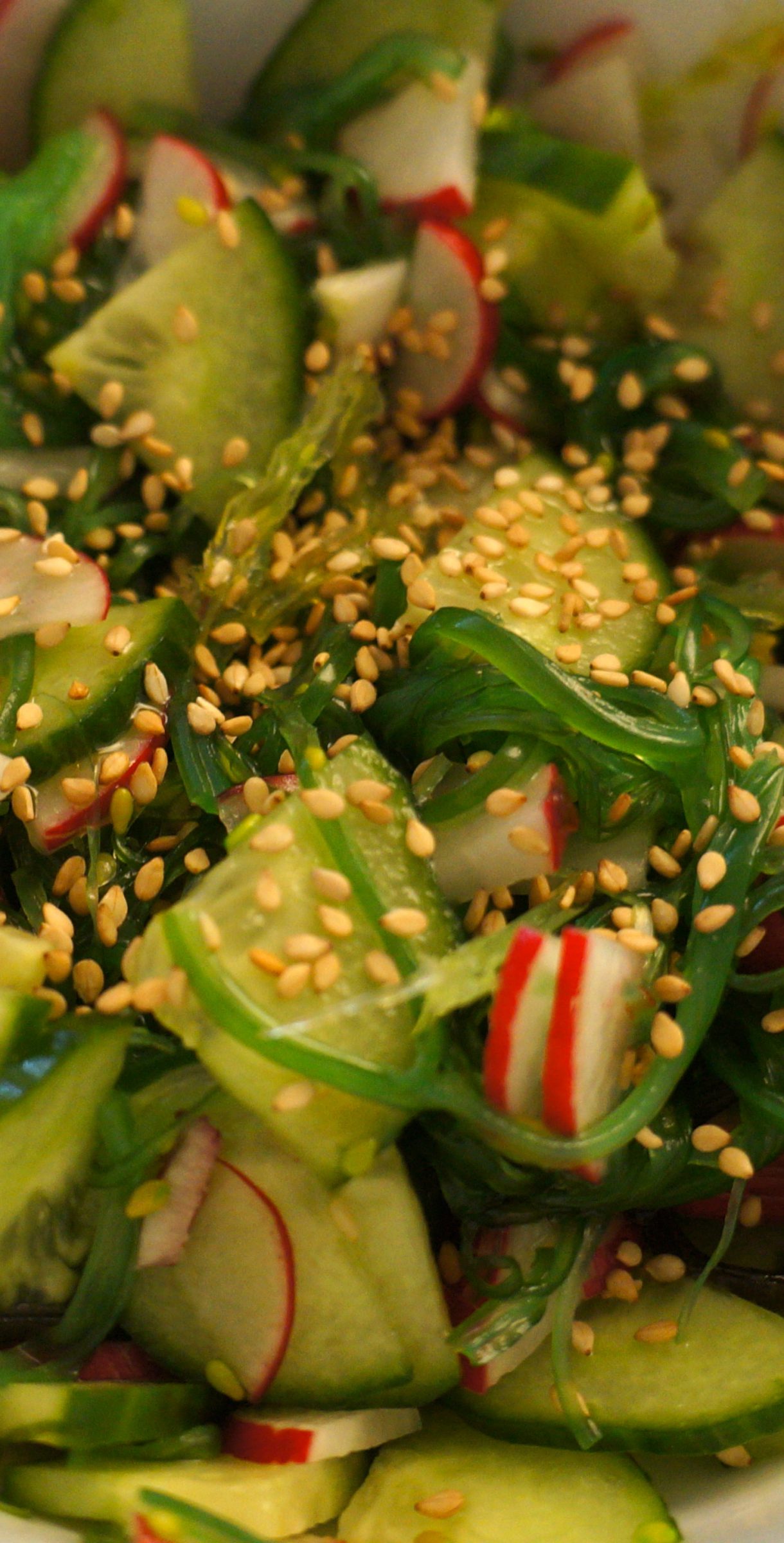 Salade met zeewier
