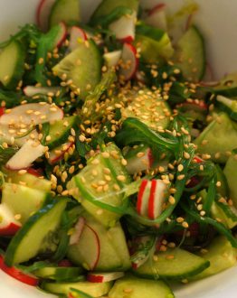 Salade met zeewier