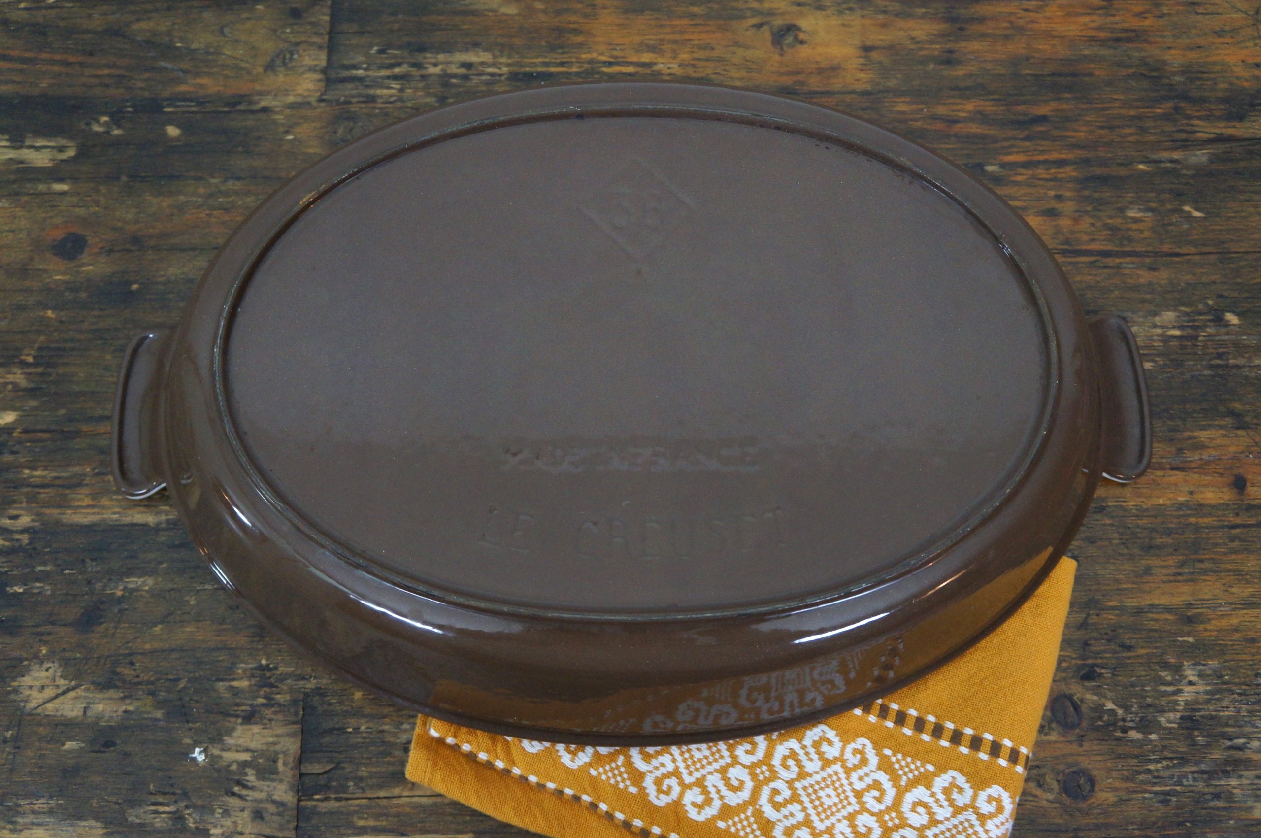 Bruine ovale ovenschaal Le Creuset maat 36 - Image 2