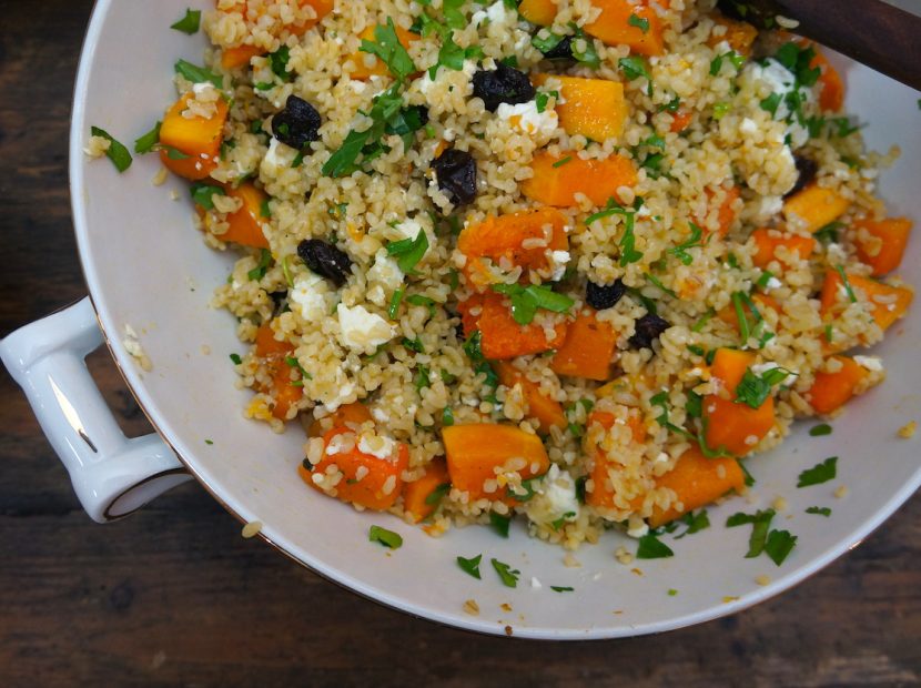 Bulgur-pompoen-rozijntjes-feta